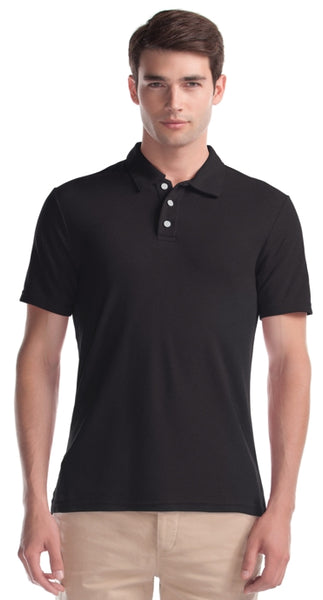 Plus Men's Bamboo Pique Polo