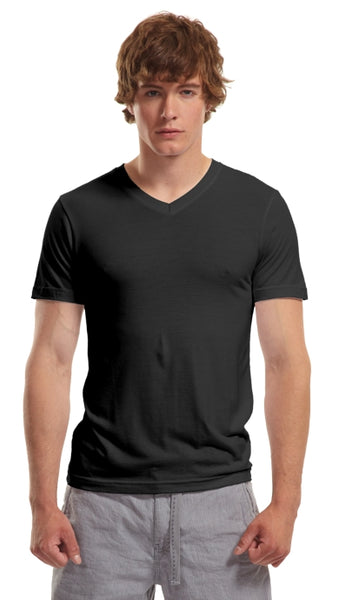 Adult Bamboo Slim Fit V-Neck T-Shirt