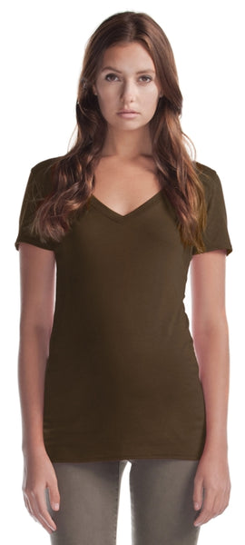Adult Relaxed Fit V-Neck Bamboo T