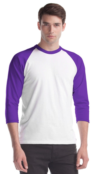 Adult 3/4 Raglan Baseball T-Shirt