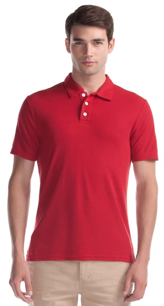 Plus Men's Bamboo Pique Polo