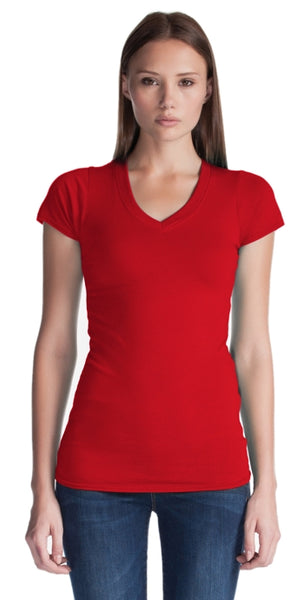 Adult Ladies Bamboo V-Neck