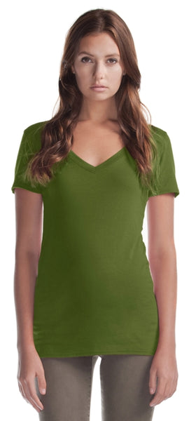 Adult Relaxed Fit V-Neck Bamboo T