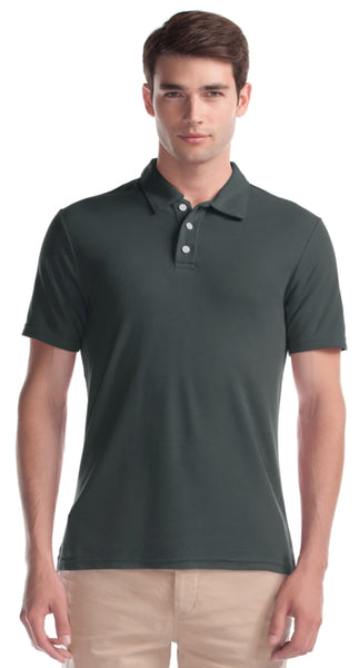 Plus Men's Bamboo Pique Polo