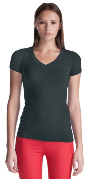 Adult Bamboo Stretch Deep V Neck