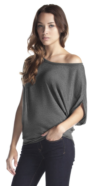 Adult Bamboo Tri-Blend Dolman T-Shirt